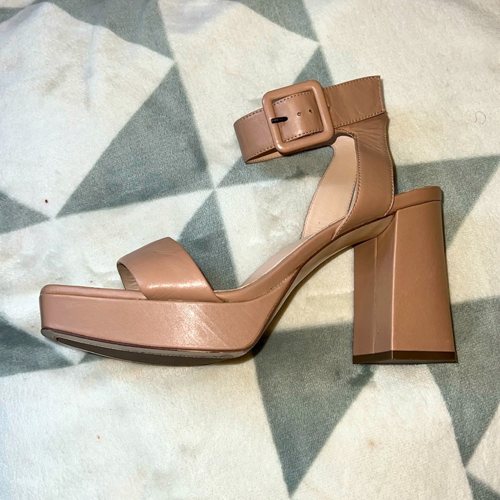 27 edit nude/tan heels worn 3 times never really worn